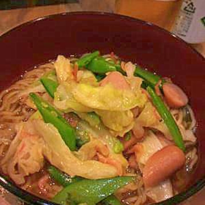 たっぷり野菜の醤油ラーメン